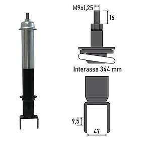 Bcr Piaggio Vespa Px/pk 50 Cc Rear Shock Silver