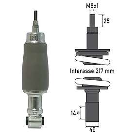 Bcr Piaggio Vespa 50/125 Cc Front Shock Silver