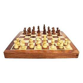 Schackset rosenträ magnetisk 25cm (chess)