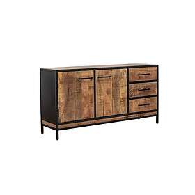 Bobochic Buffet 2 portes 160 cm BEAUBOURG bois massif de manguier