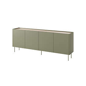 Bobochic Ensemble ATLAS avec buffet 220 cm meuble TV 220 cm table basse 120 cm vert