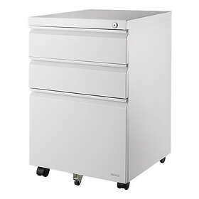 Deltaco Cabinet on wheels with lock 3 drawers