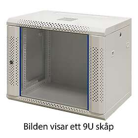 Toten System Z 19" wall cabinet 6U 600x600 glass doo