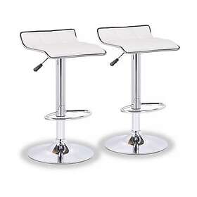 Habitat et Jardin Lot de 2 tabourets bar Blanc