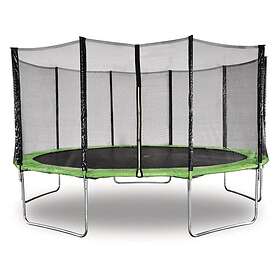 Habitat et Jardin Trampoline Yoopi Ø Vert 4,60 Avec m couverture filet échelle kit d'ancrage