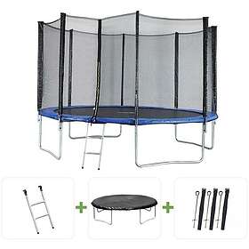 Habitat et Jardin Trampoline Ø joycy 3,05 m Avec Filet échelle couverture kit d'ancrage