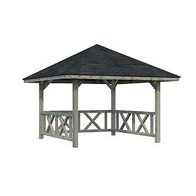 Palmako Stuga Bianca 8,3 m2 1 Set1 grå impregnerad 110147 M2 SET1