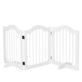 PawHut barrière modulable pliable de sécurité x cm blanc 61H