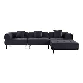 Trademax Stratham 3-seters Modulsofa med Fotskammel Blå