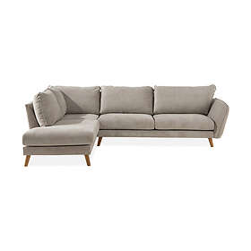 Trend Lyx Sjeselongsofa Venstre Beige/Eik