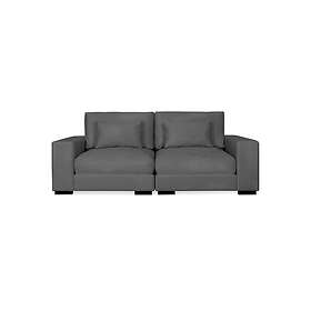 Chilli 2-sits Soffa Columbus Sammet Mörkgrå