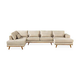 Chilli U-soffa Haga Sammet Beige 1198588