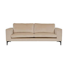 Trademax Johana 3-sits Sammetssoffa Beige 25016-885
