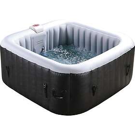 Habitat et Jardin Spa Gonflable NICE en PVC 4 places Gris/Noir