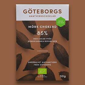 Göteborgs Hantverkschoklad Mörk 85% EKO 50g