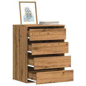 vidaXL Byrå ek 60x41x76 cm konstruerat trä 852878