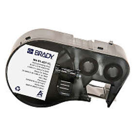 Brady M4-91-427-YL laminerad vinyltejp svart text gul tejp 25,4mm x 38,1mm x 12,7mm (original)