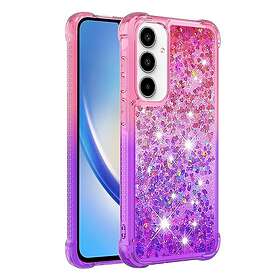 Skalo Kvicksand Glitter Hjärtan TPU-skal till Samsung A55 5G