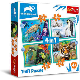 Trefl En värld av djur 34,48,54,70 Bitar