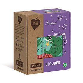Clementoni Mitt första kubpussel: Monster 6 Bitar