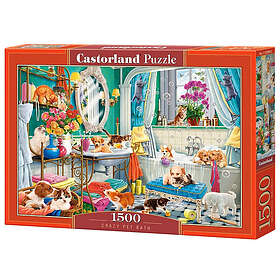 Castorland Pussel Galet husdjursbad 1500 Bitar