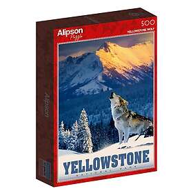 Alipson Puzzle Pussel Yellowstone varg 500 bitar