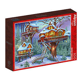 Alipson Puzzle Vinterträdhus 500 Bitar