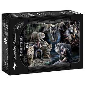 Bluebird Puzzle : Anne Stokes Wolf collage (1500)