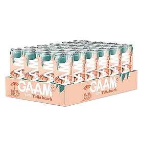 GAAM Nutrition Energy Tofta Beach White Peach 24x330ml