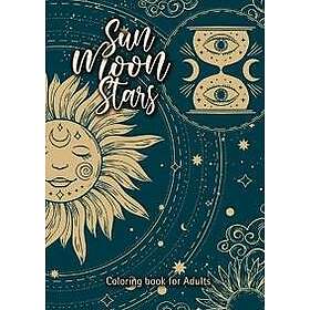 Sun Moon Stars coloring book for adults