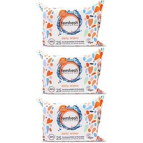 DeoDoc Femfresh Intimate Wipes & 25 Biodegradable Feminine Hygiene 3X 6X 25S