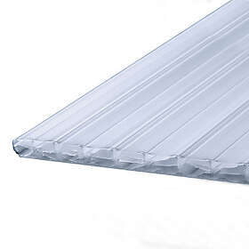 Plastmo Kanalplast TwinLite Klar Komplett Tak 10 mm komplett Kanaltak KLAR 100098301-3