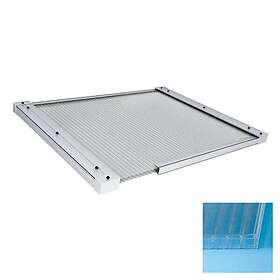 Halle Kanalplast 10 mm Isolux Klar Komplett Tak 10mm Kompl 11st 5000x1050 CZH10K11E