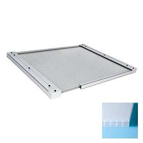 Halle Kanalplast 10 mm Isolux Opal Komplett Tak 10mm Kompl 11st 4500x1050 CZH10O11D