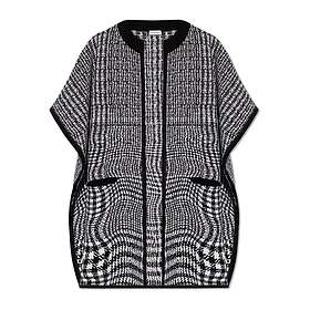 Burberry Houndstooth Poncho Dam