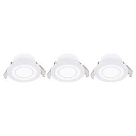 Northlight LED-downlights infällda 230 V vit, 3-pack