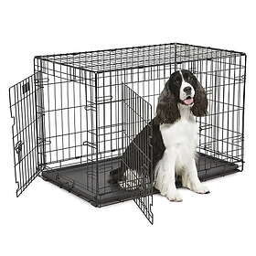 Midwest Hundbur i galler Svart (36")