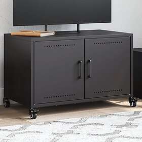 vidaXL Meuble TV 68x39x43,5 cm noir acier laminé à froid 846638