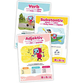 Robinaffischer, ordklasser (3st, A3-format)