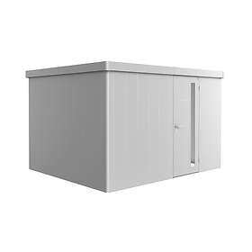 Biohort Trädgårdsskjul Neo 3D med Standarddörr Trägård skjul Standarddörr, metallic silver 82031
