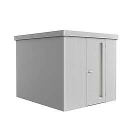 Biohort Trädgårdsskjul Neo 3B med Standarddörr Trägård skjul Standarddörr, metallic silver 81040