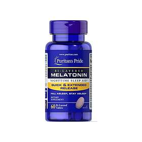 Puritan's Pride Bi-Layered Melatonin 5 mg 60 Bi-Layered Tablets