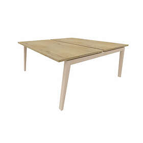 Leaderburo Bureau bench 2 personnes pieds en hêtre massif Erika 180x60