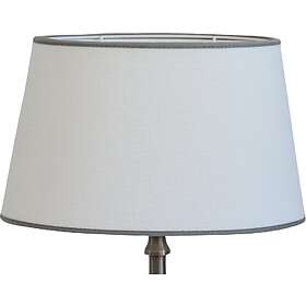 Carolin skärmar oval m. band (Vit/grå 30cm)