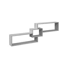 vidaXL Väggskåp 158x18x53 cm grå sonoma konstruerat trä