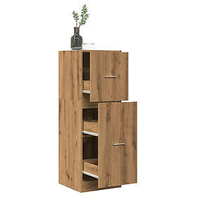 vidaXL Apoteksskåp ek 40x41x118 cm konstruerat trä