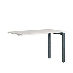 Angle de liaison bureau contemporain blanc Altesse Blanc ALTIS : table extension