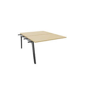 Actiburo Extension pour bureau bench Centurion Carbone STEELY : poste double face suivant D120x163/cpl