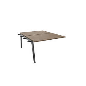 Actiburo Extension pour bureau bench Centurion Carbone STEELY : poste double face suivant D140x163/cpl