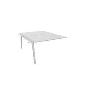 Actiburo Extension pour bureau bench Centurion Blanc STEELY : poste double face suivant D180x163/cpl